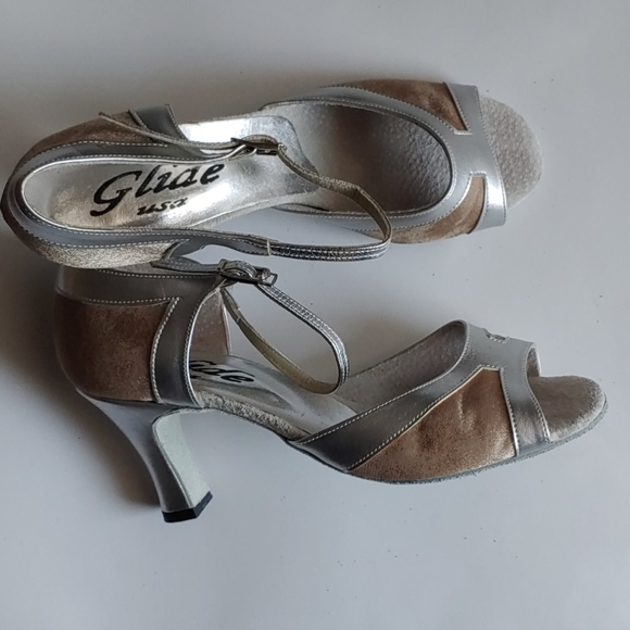 GLIDE Ballroom Dance Shoes 2 tone - Picture 1 of 2